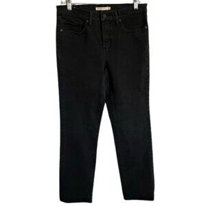 Levi's Premium Shaping Straight Leg Women's Black Jeans Size 30